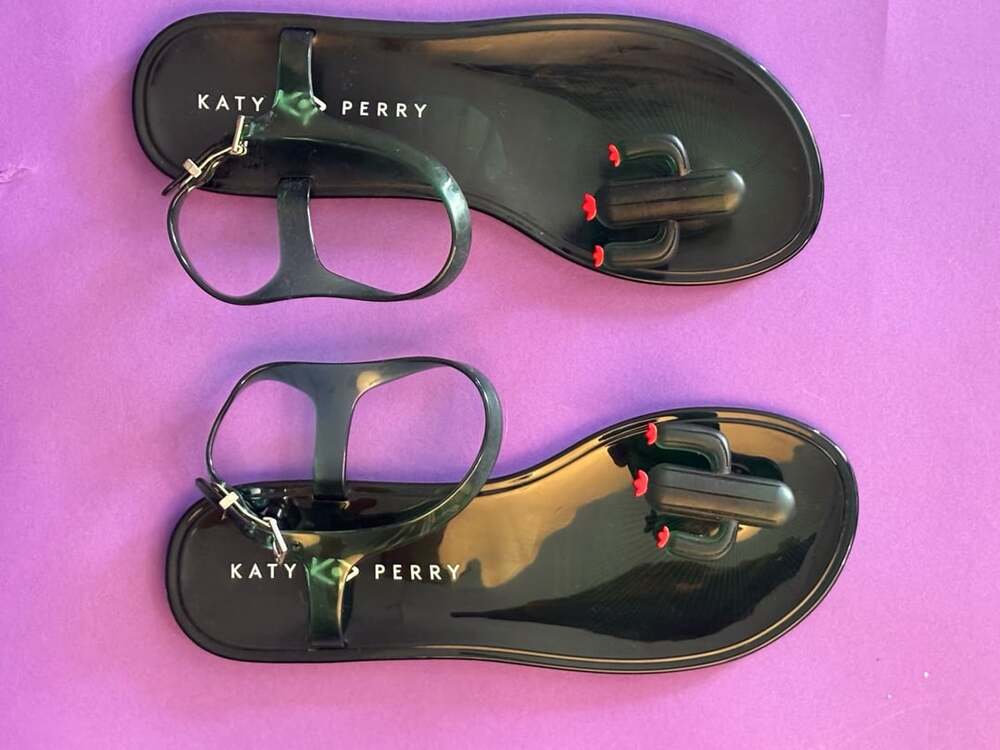 Katy Perry The Geli Sandals Size 8 Black Cactus Jelly